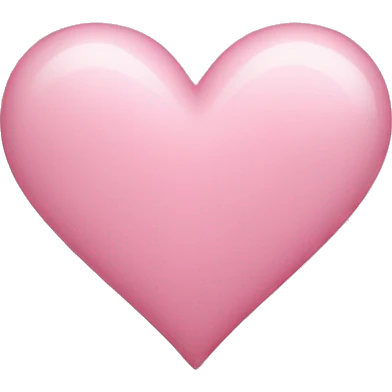 Light pink heart emoji