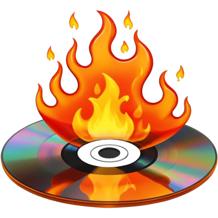 cd on fire emoji