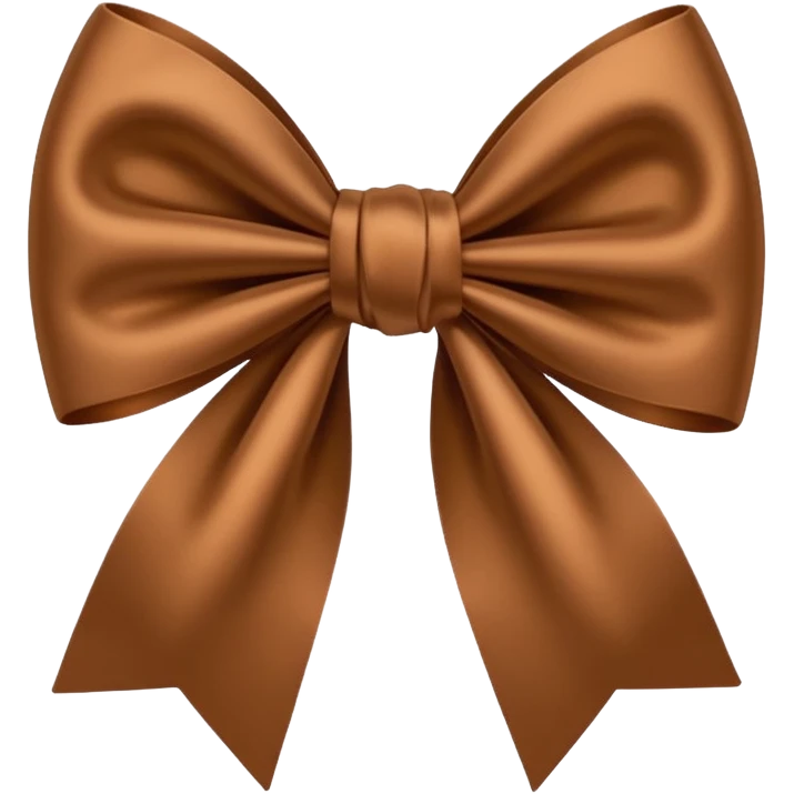 Brown bow emoji