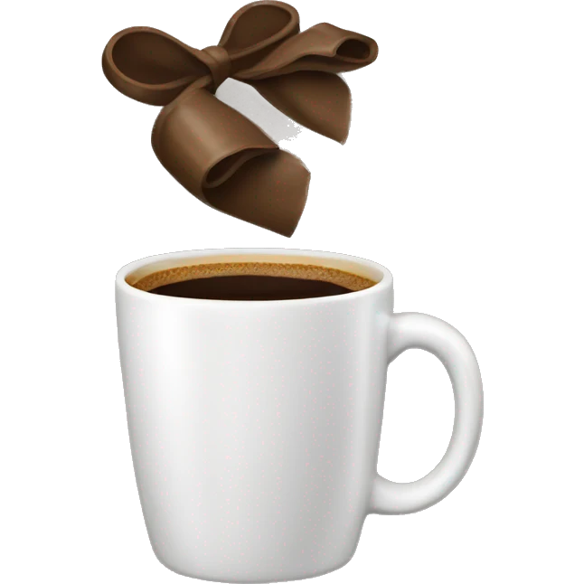 Coffee bow emoji