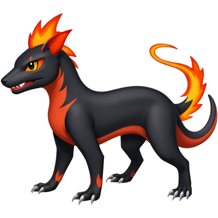 Salandit-Litten-Houndour-Fakémon-hybrid-creature (full body)  emoji