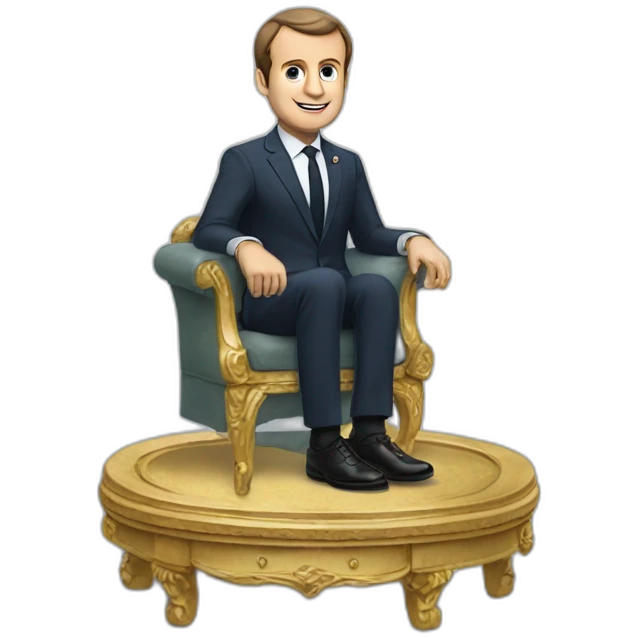 macron sur un dromadaire emoji