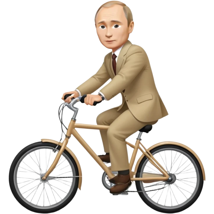 Vladimir Putin riding a bicycle emoji