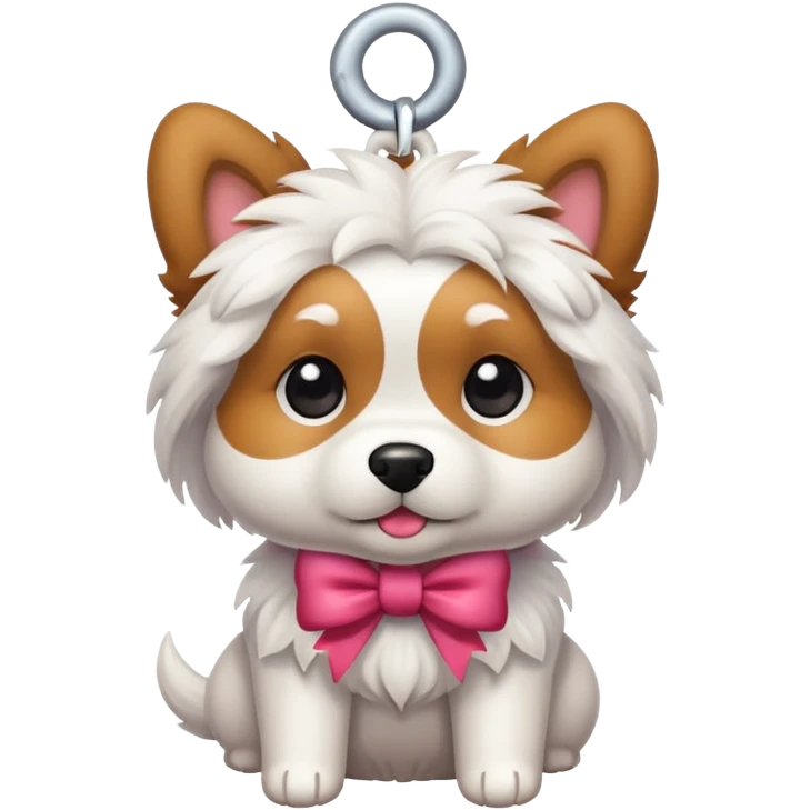 dog with a bow  emoji