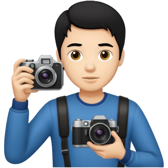 guy with black hair, holding camera 



















 emoji