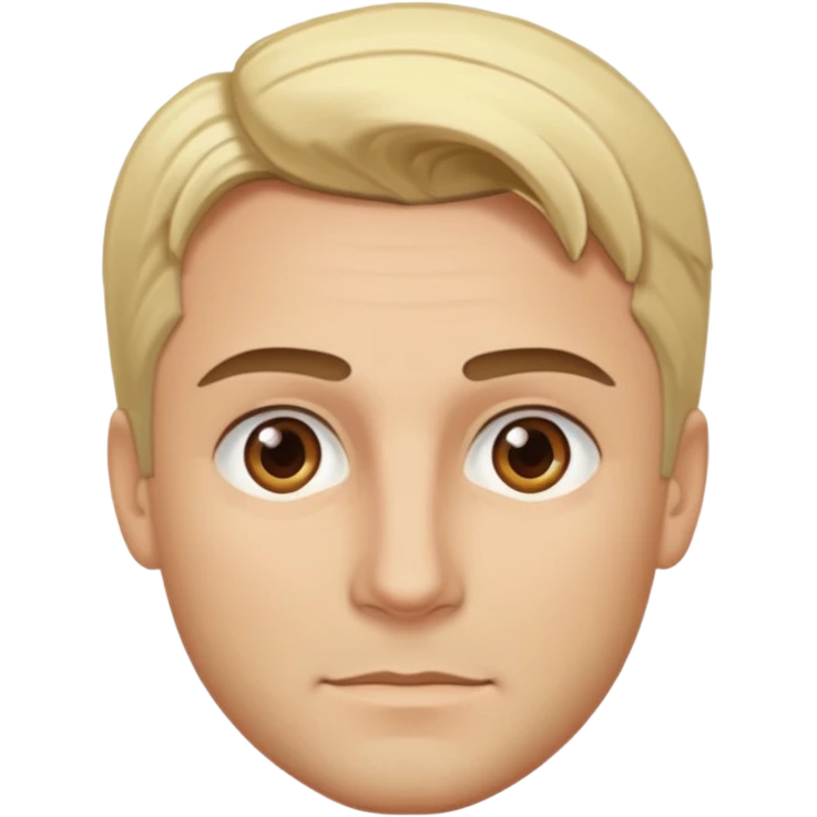 David Silveria with brown eyes, blonde hair l emoji