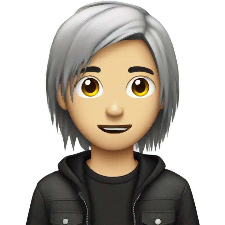 Emo teenager emoji