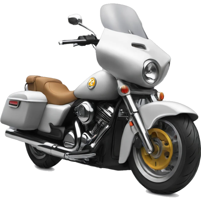 Fally sur une moto  emoji