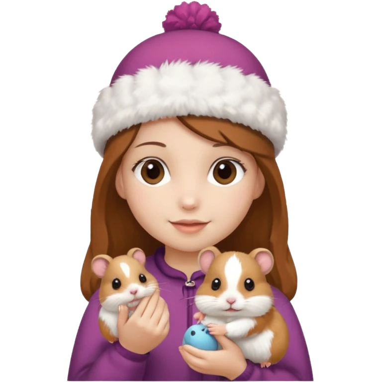 ponpon girl hamster emoji
