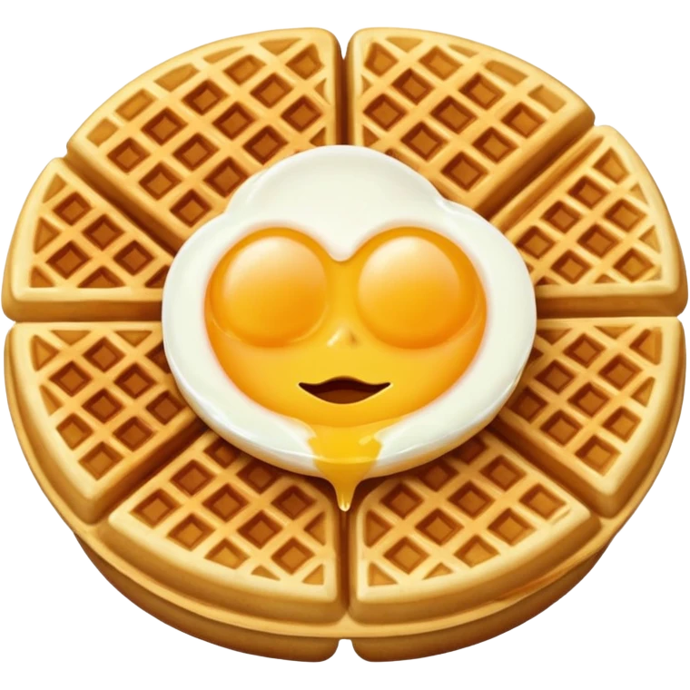 Egg waffle emoji