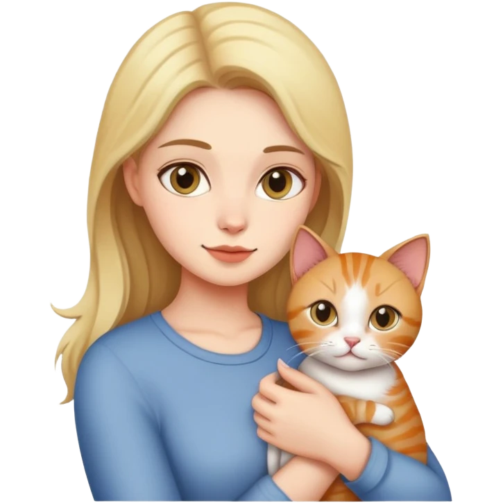 Women with cat out emoji