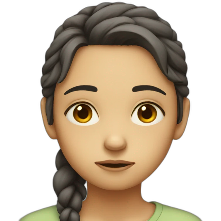 Sad girl emoji