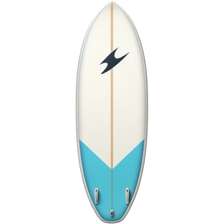 white surf board emoji