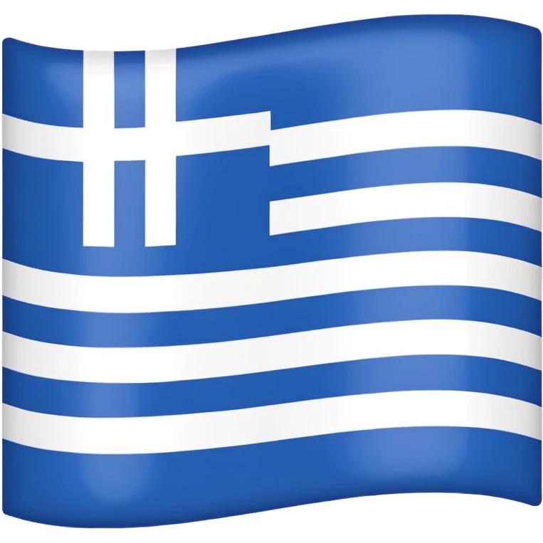 Greece flag without blue stripes, only white stripes emoji