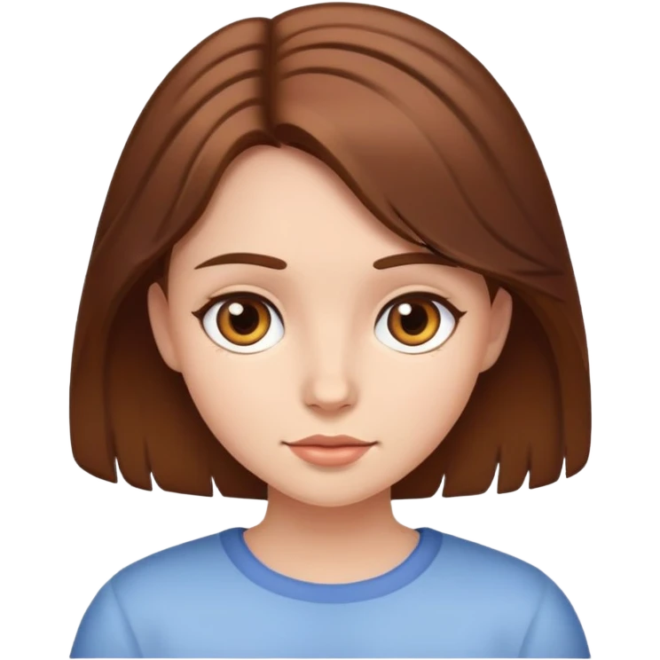 girl with brown hair  emoji