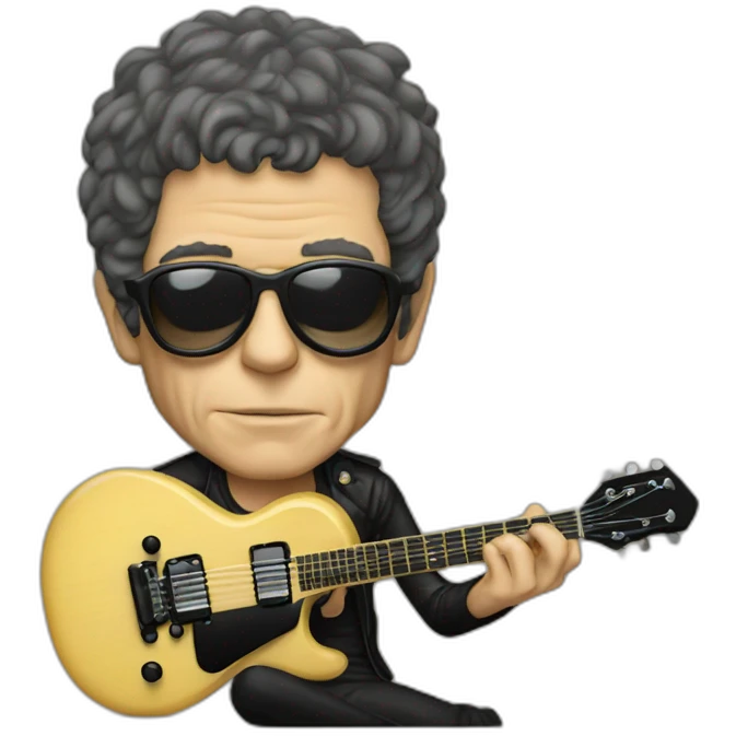 entire lou reed playing guitar emoji