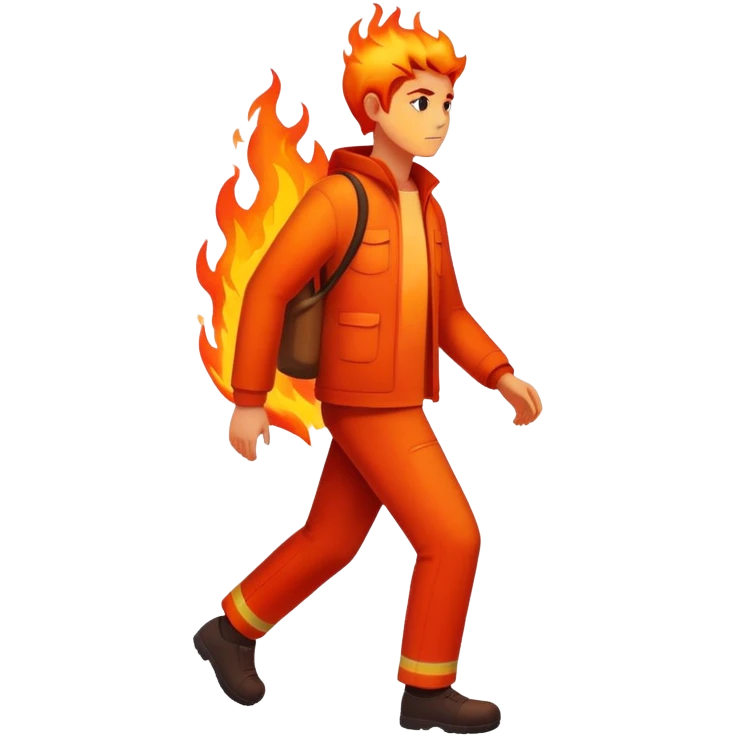 walk inside the fire emoji