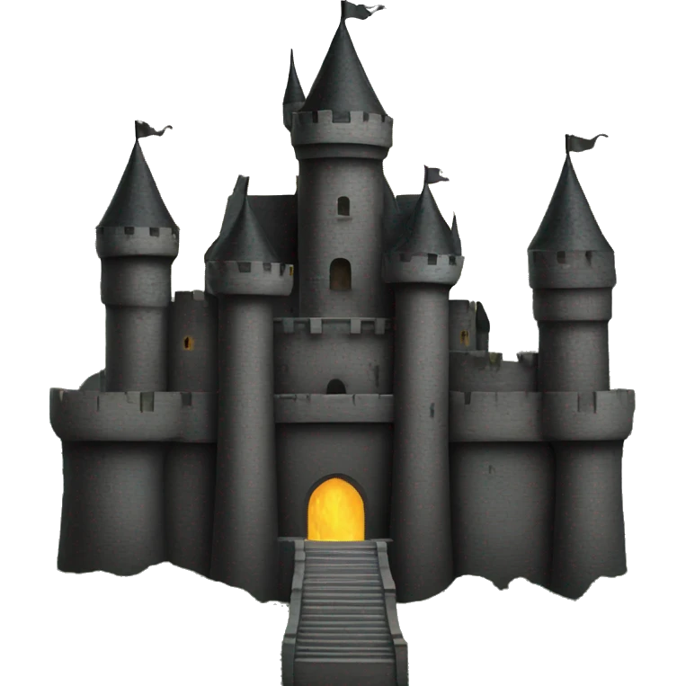 black castle emoji