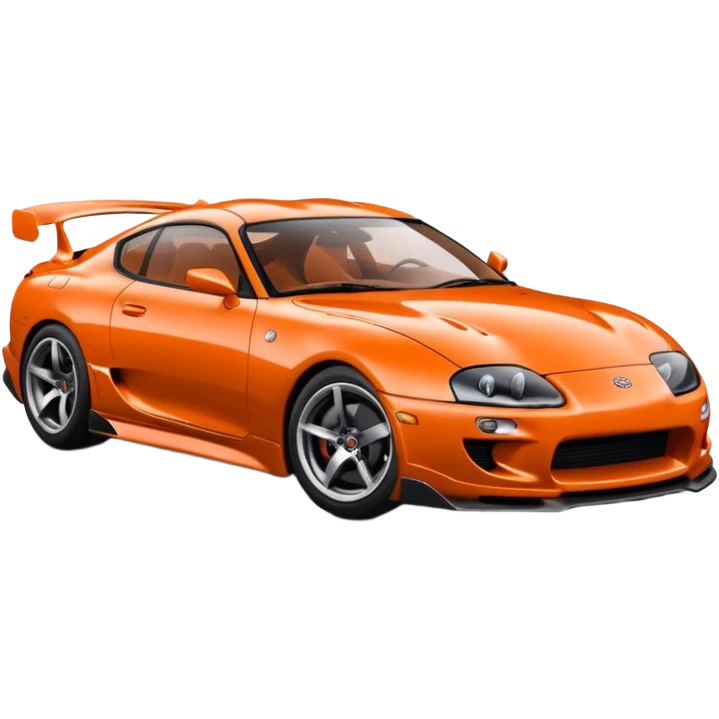 Toyota Supra mk iv orange  emoji