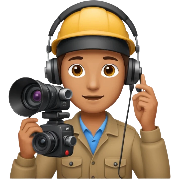 cameraman hold a camera emoji