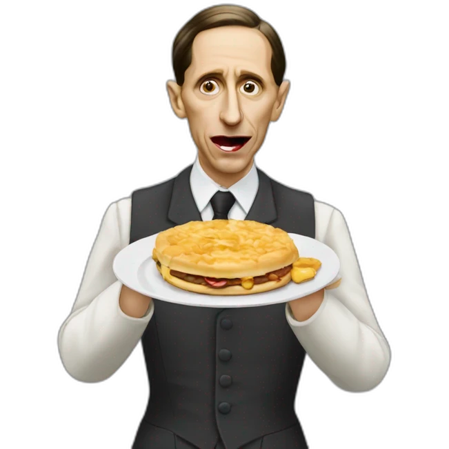 Joseph Goebbels Eating a Greggs steak bake emoji