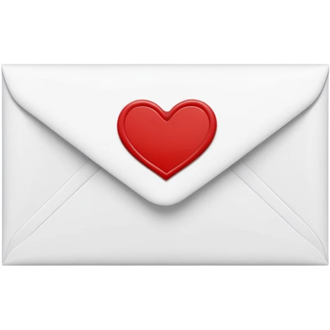 Love letter envelope emoji