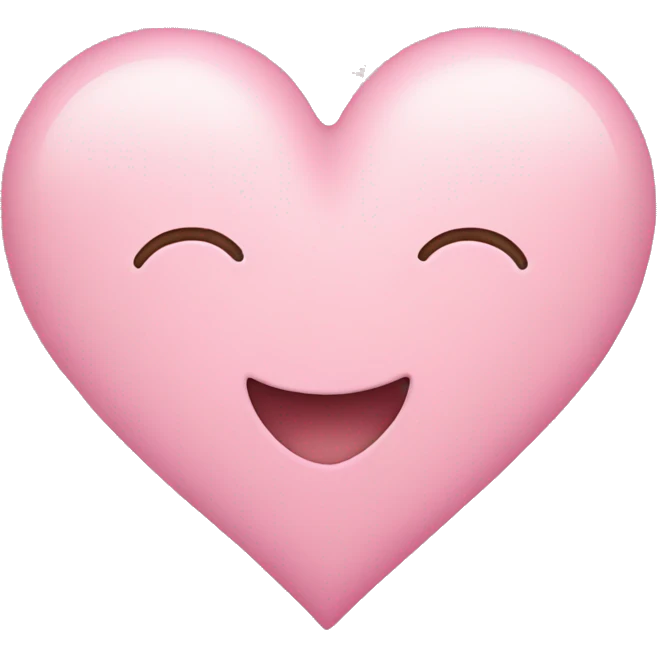 Light pink heart emoji