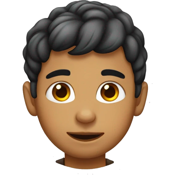 Niño con aretes y morenito  emoji