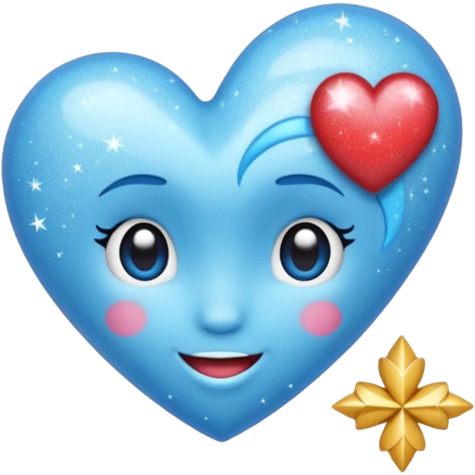 Emojis celestes de Disney: corazón, hada, glitter emoji