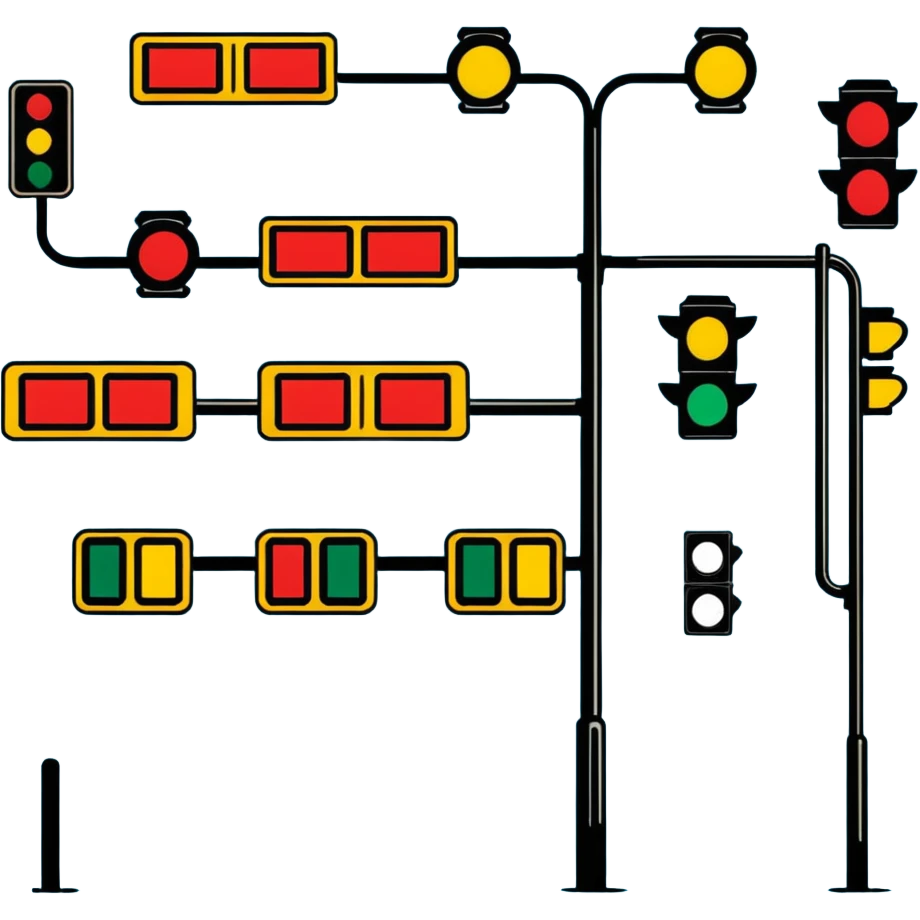 traffic lights and signs emoji
