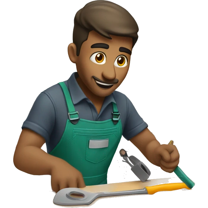 repair specialist repairing in the kitchen emoji