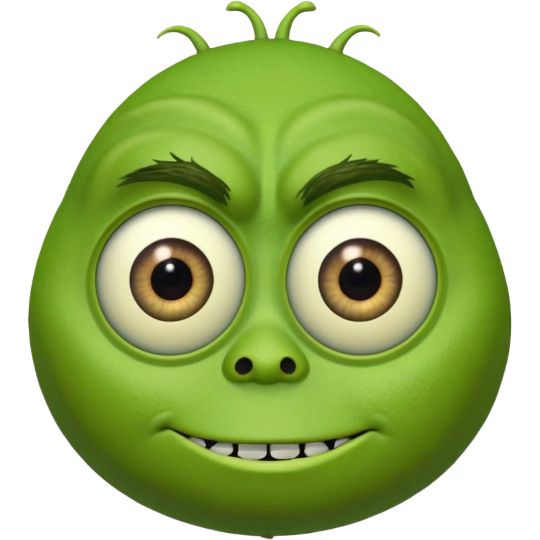 Mike Wazowski (one eye) from the Monsters Inc. movie emoji