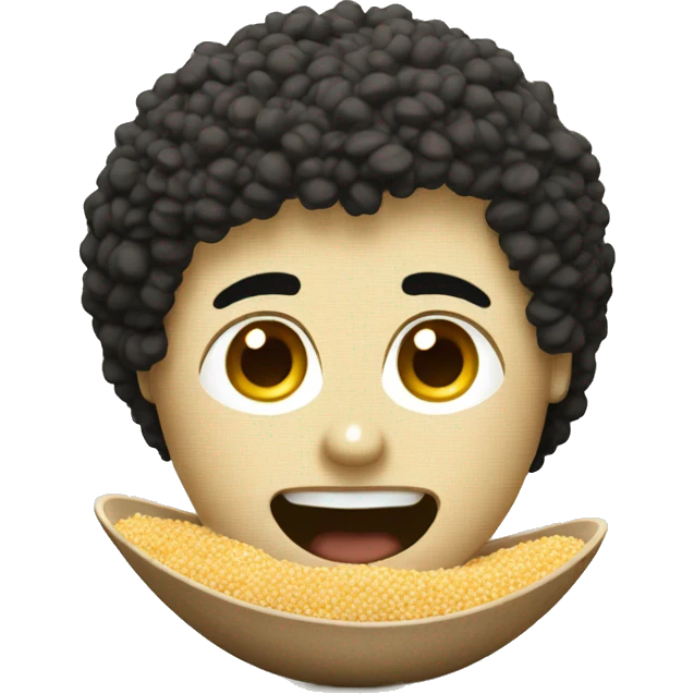Quinoa in a bowl emoji