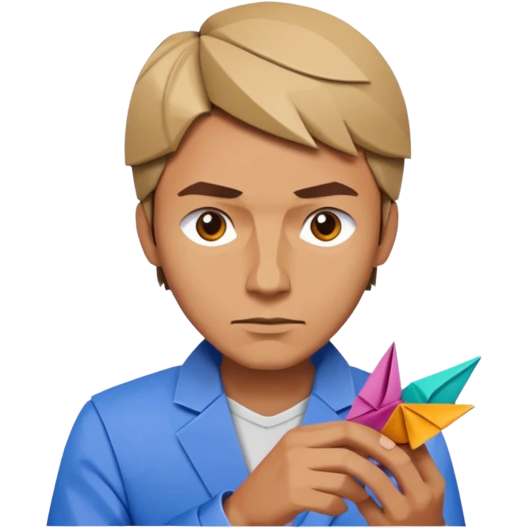 Street Origami Folder man emoji