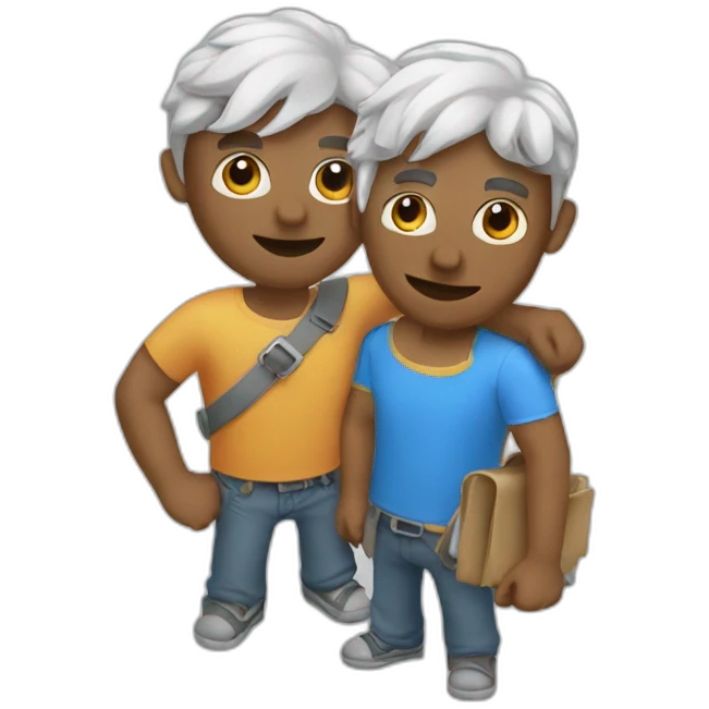 two creativity guys emoji