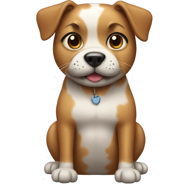Dog with a cats body emoji