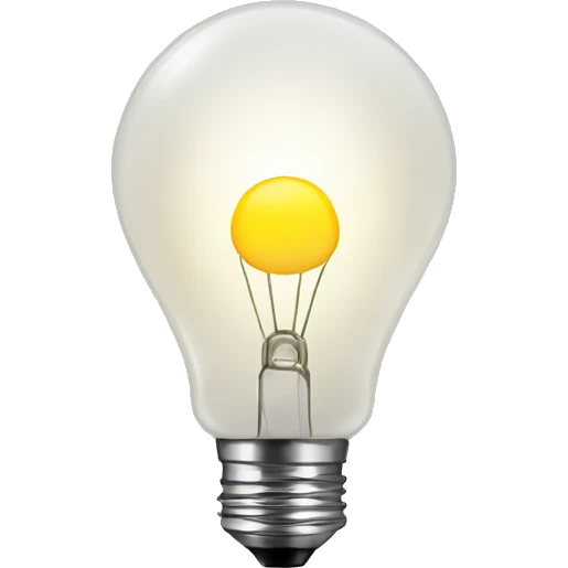 light bulb emoji