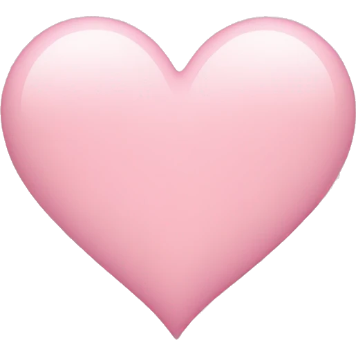 Light pink heart  emoji