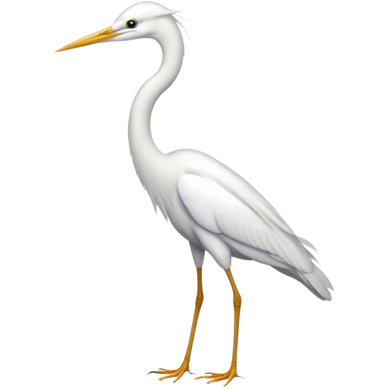 white egret emoji