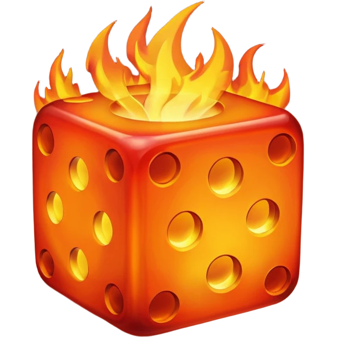 fire dice mitical emoji