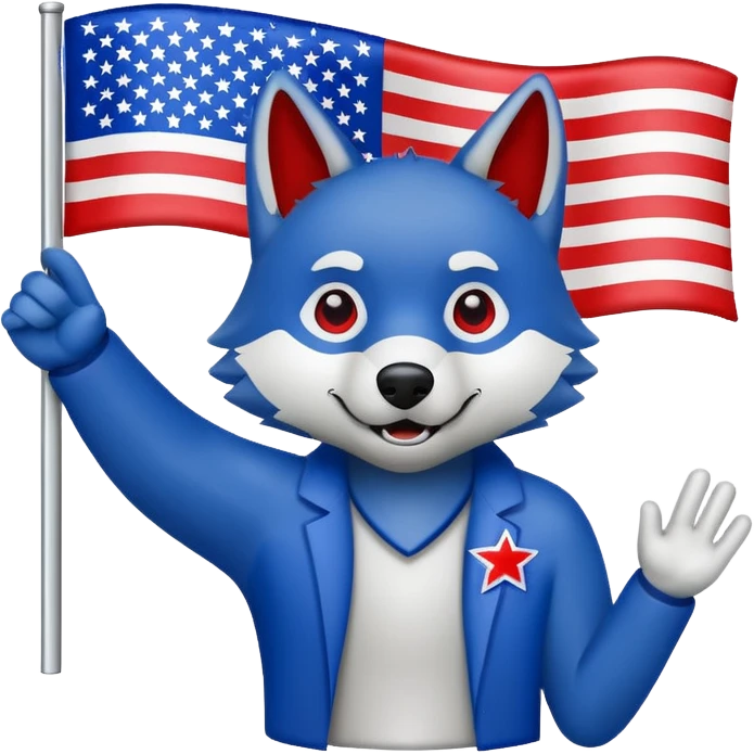 Flag that says #Wolf99 emoji