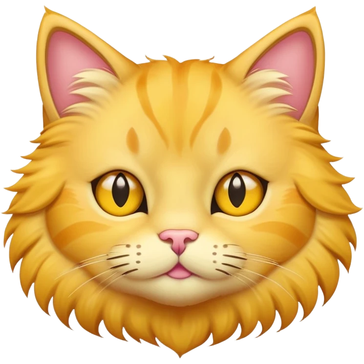 A yellow cat face with star eyes  emoji