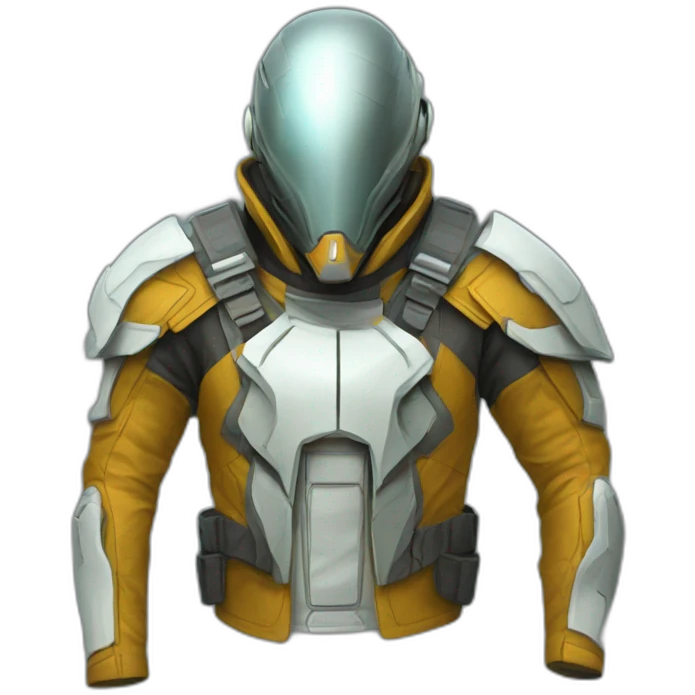futuristic Galactic Vanguard Jacket armored emoji