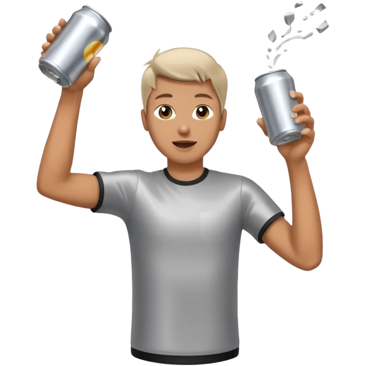 throwing beer can emoji