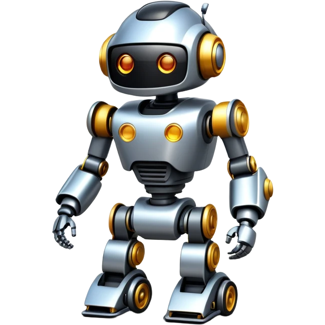 Racing robot emoji