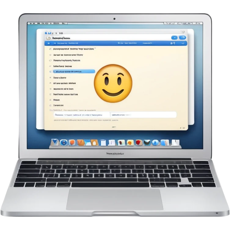 online booking system on MacBook screen next to old-style paper notebook with pen emoji