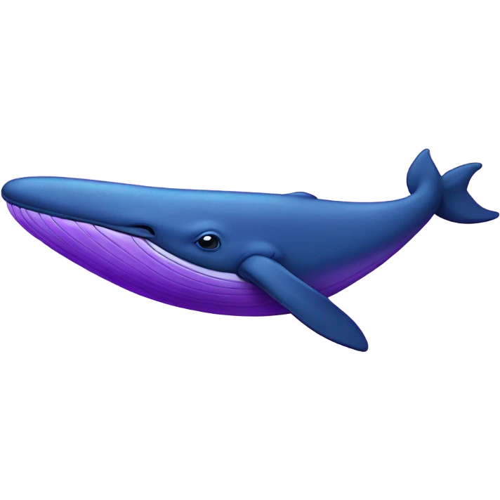 Blue whale purple, open mouth emoji