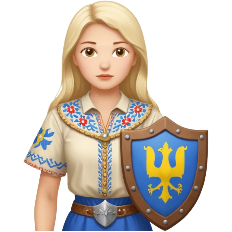 створи зображення українки захисниці свого роду emoji
