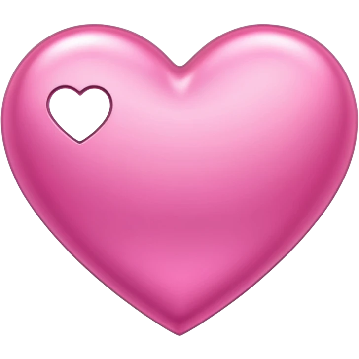 heart with a metallic pink finish emoji