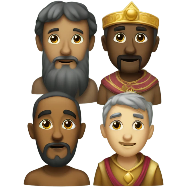 Melchior Caspar and Balthazar three wise men emoji